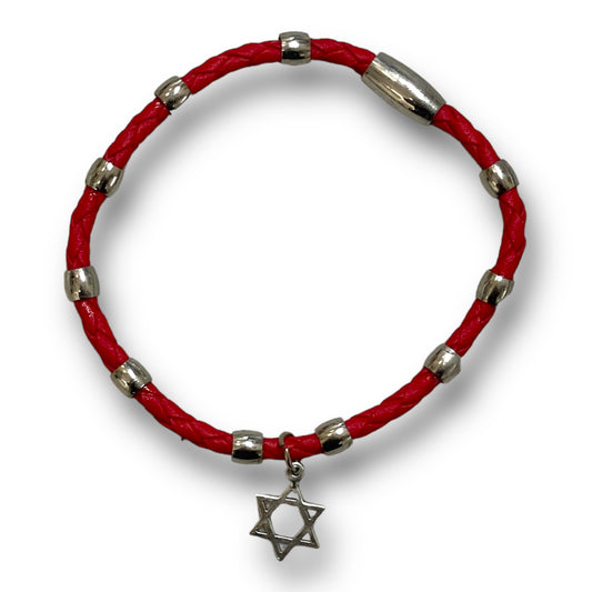 Made in Israel bracelet. Tree of life, chai, Magen David. Magnetic closure.