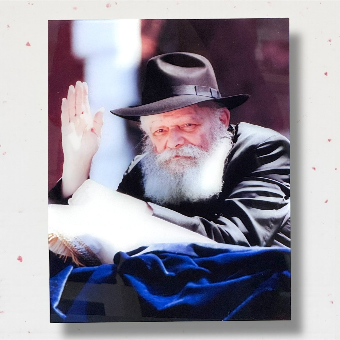 Rabbi Acrylic Wall Art — 16×20” Premium UV-Printed Acrylic Print