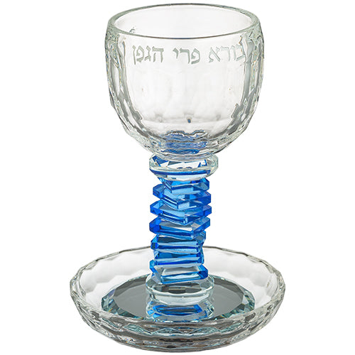Crystal Kiddush Cup 16 cm - clear