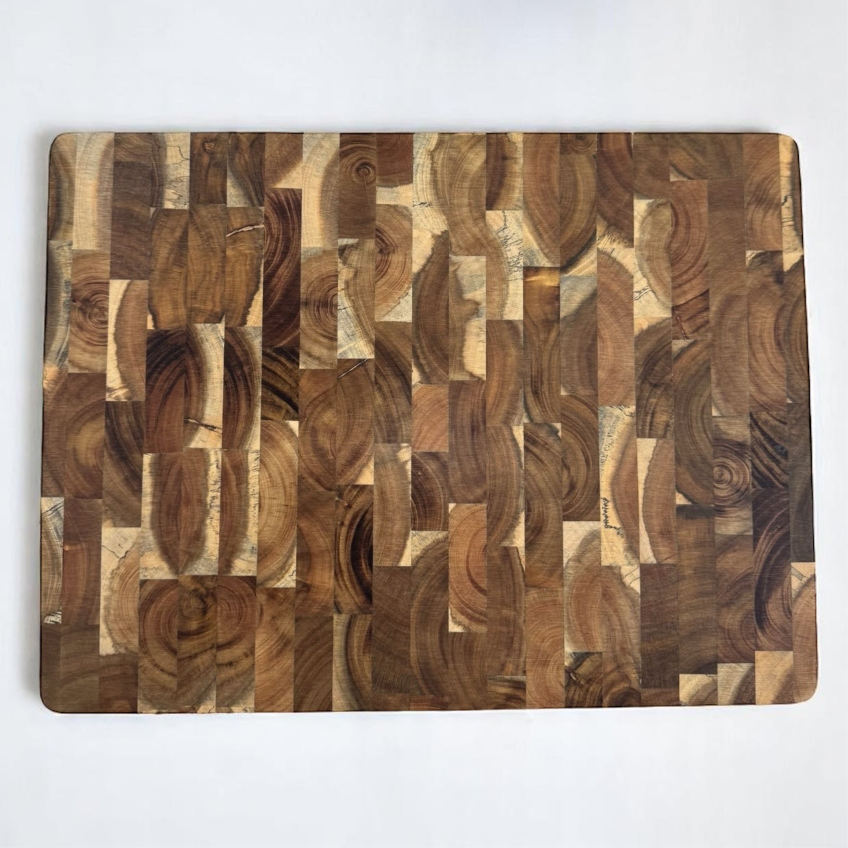 Solid Wood End Grain Challah & Cutting Board 16 x 12 x 1”– Premium Handcrafted