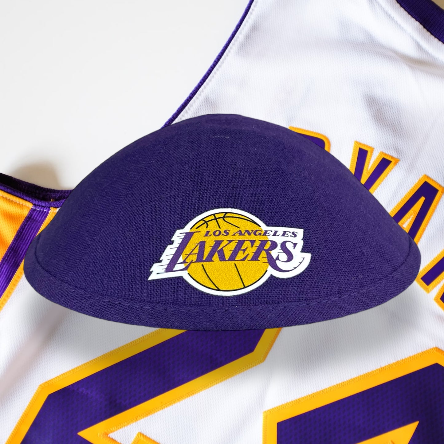 Lakers linen kippah