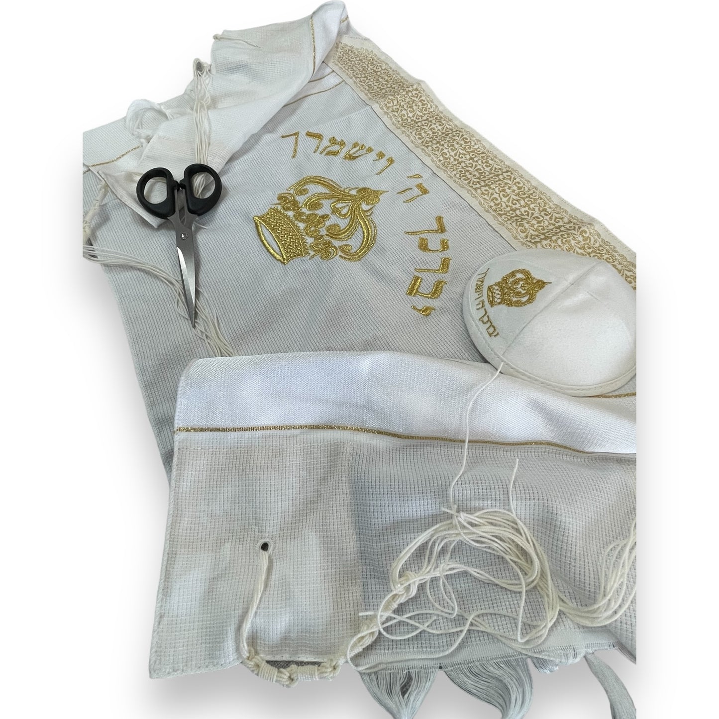 Upsherin set for 3 years old boy חאלקה golden crown