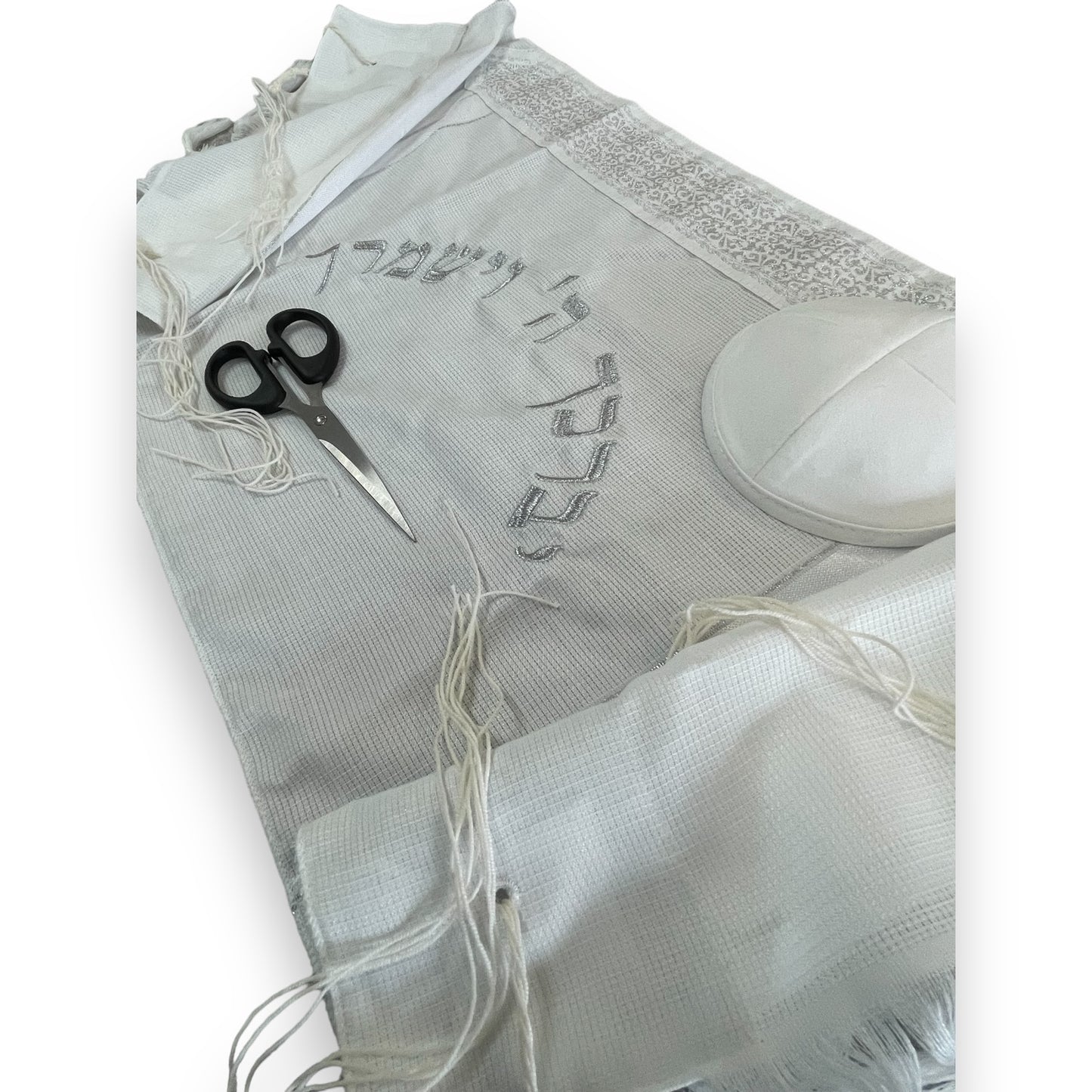 Upsherin set for 3 years old boy חאלקה silver plain
