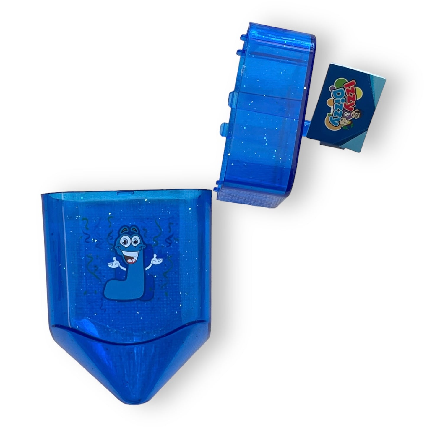 Colorful fillable plastic dreidels 4.5"