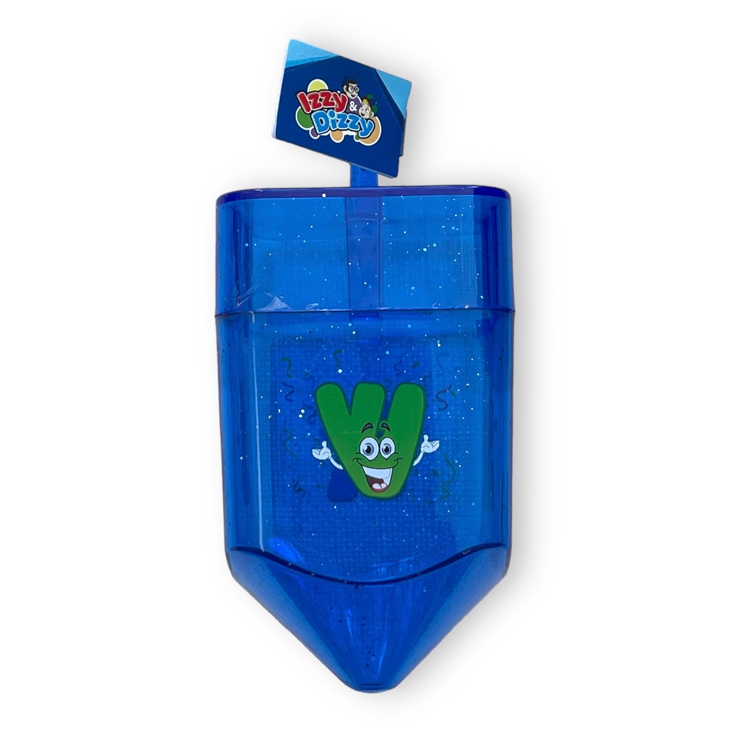 Colorful fillable plastic dreidels 4.5"