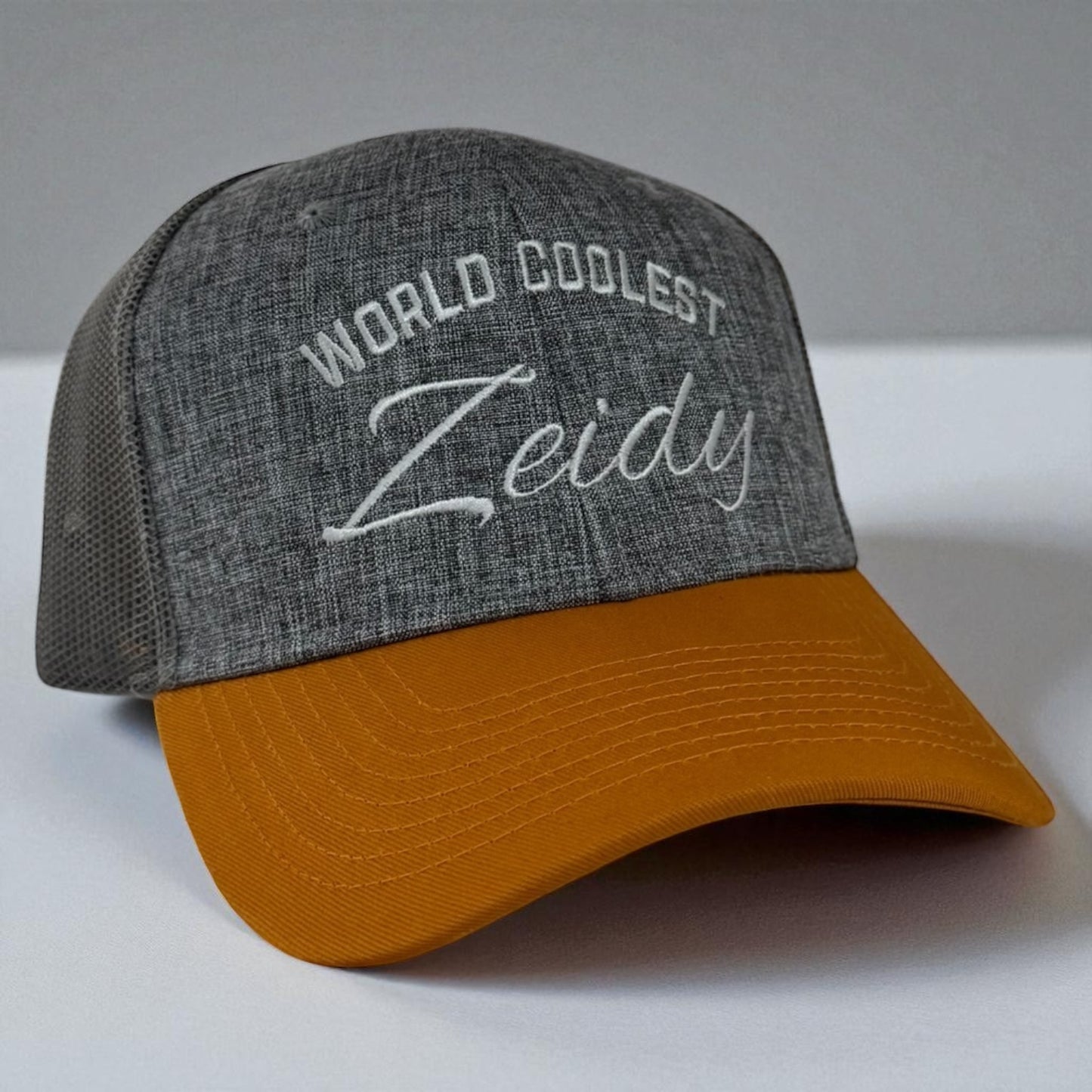 World’s Coolest Zeidy Hat – Embroidered Baseball Cap for Grandfathers (Multiple Colors)