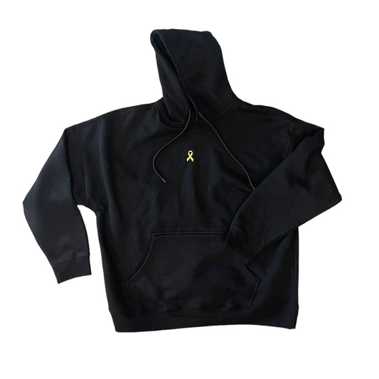 Bring Them Home Yellow Embroidered Ribbon Hoodie