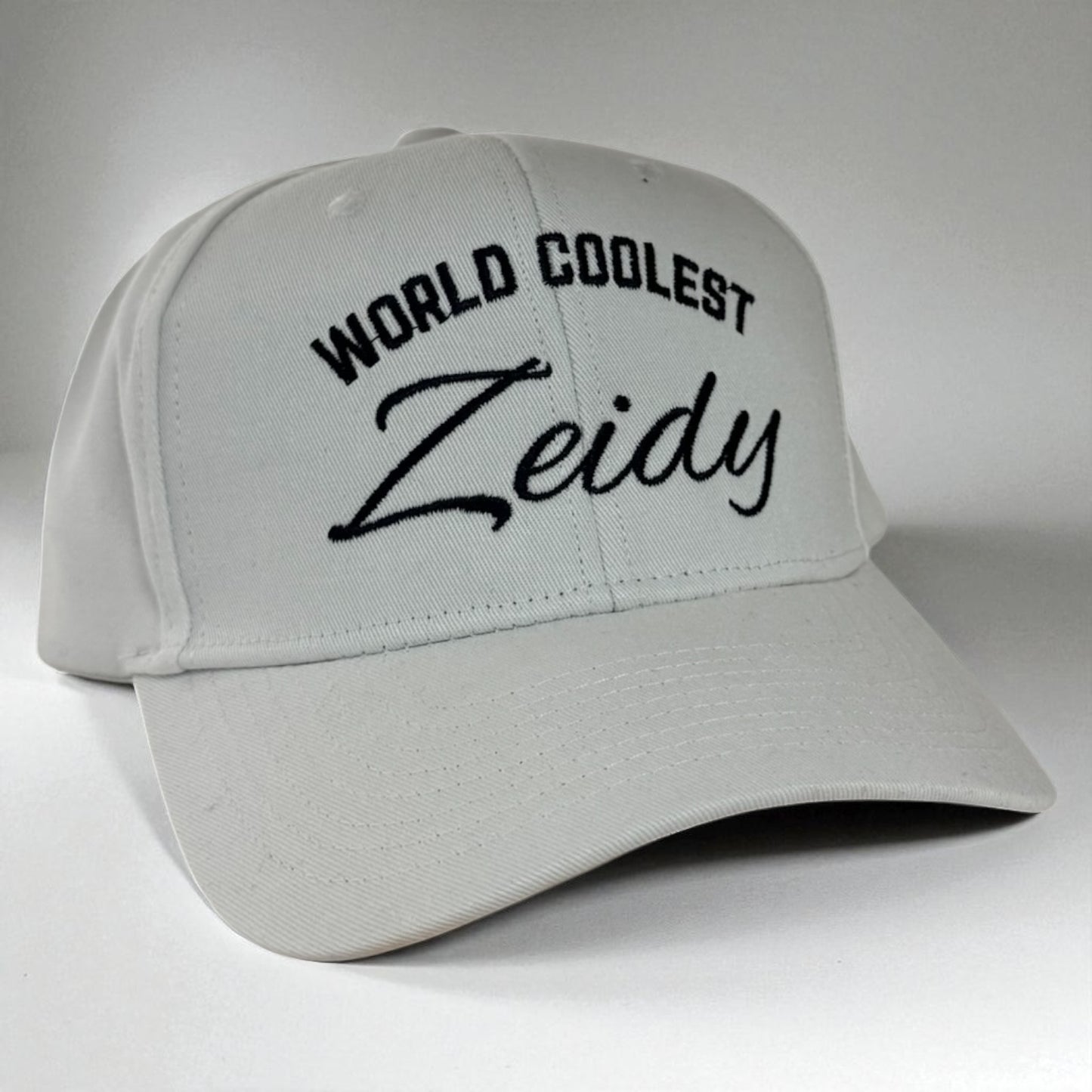 World’s Coolest Zeidy Hat – Embroidered Baseball Cap for Grandfathers (Multiple Colors)