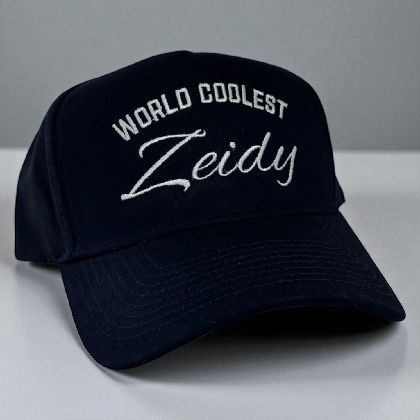 World’s Coolest Zeidy Hat – Embroidered Baseball Cap for Grandfathers (Multiple Colors)