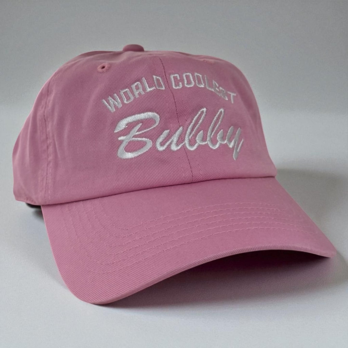 World’s Coolest Bubby Hat – Embroidered Baseball Cap for Grandmothers (Multiple Colors)
