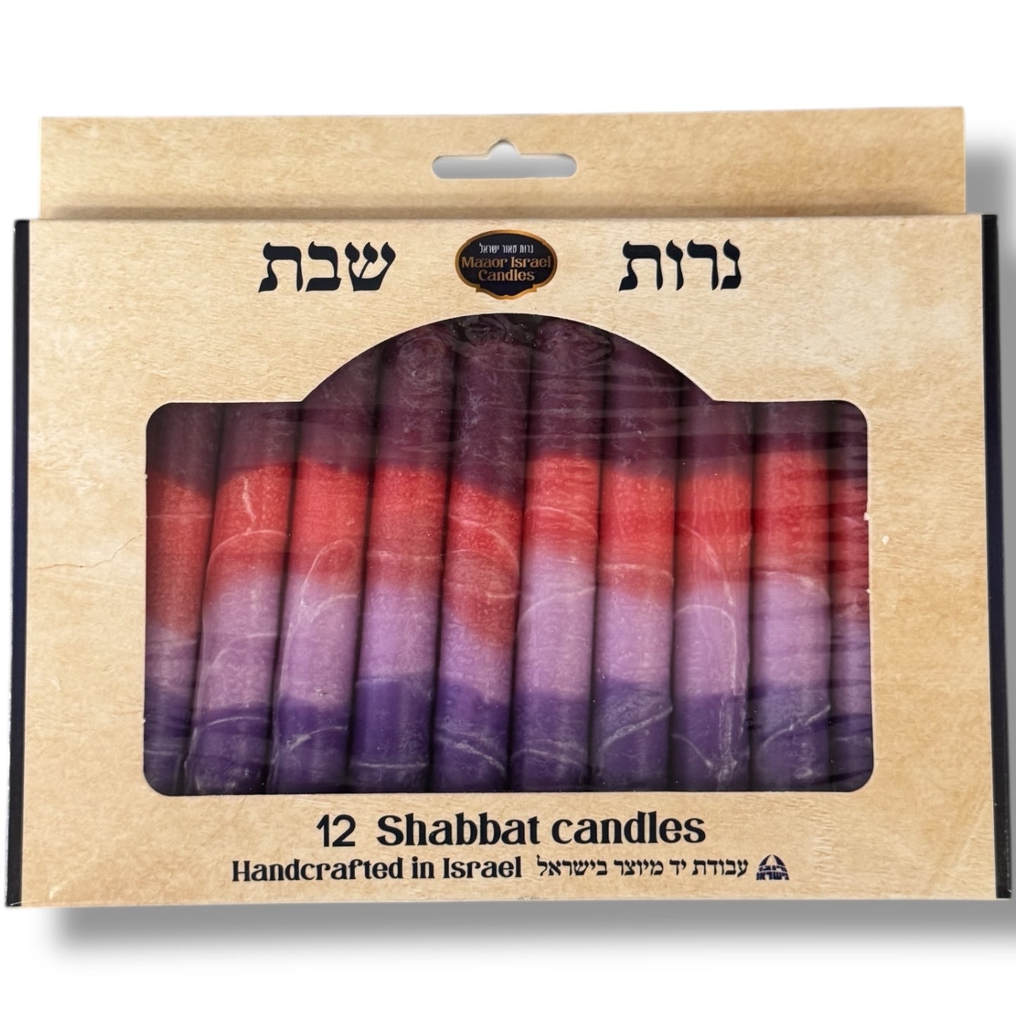 Shabbat Candle - 12 Pack - 5.5" Made in Israel