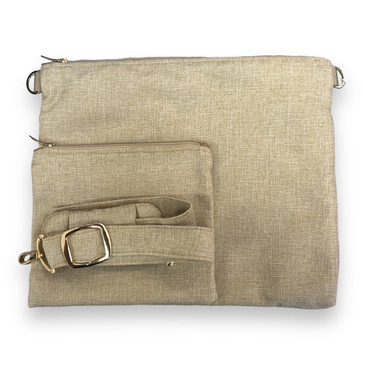 100% Linen Talit & Tefilin Bag With a strap and gold detail