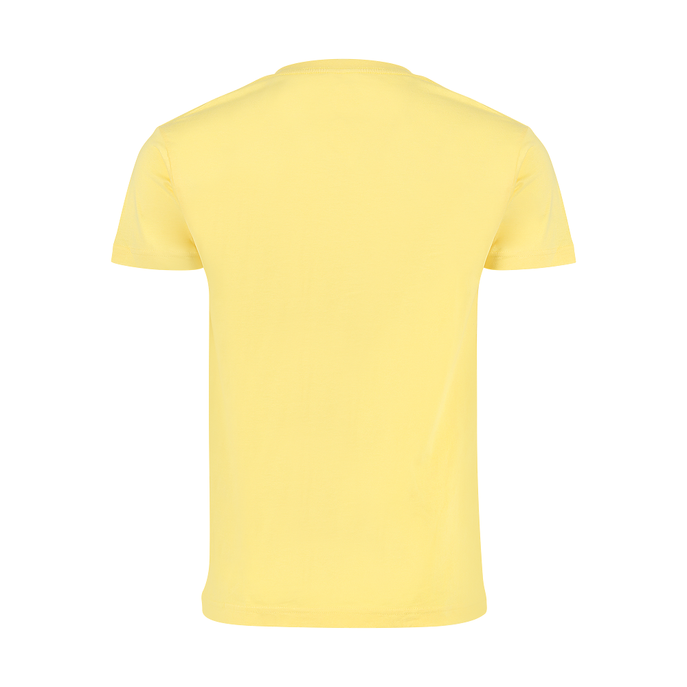 Plain Smart Blanks 501 T-shirt, Yellow, back — garment only, no model