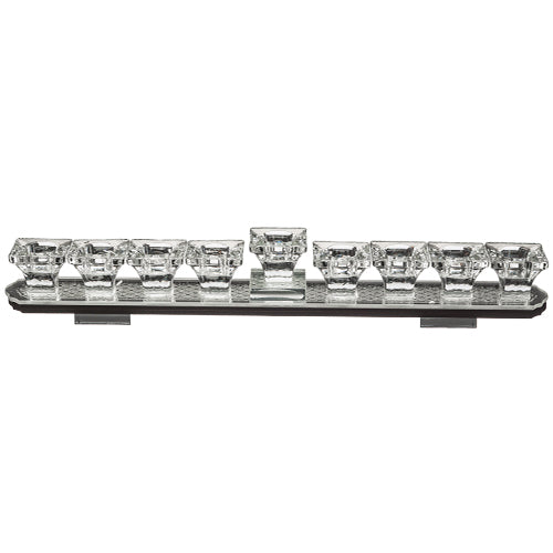 Crystal Elegant Hanukkiah 38x5 cm