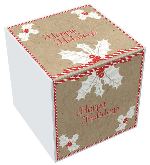 KATI POINSETTIA, CRAFT, 7X7X7 GIFT BOX