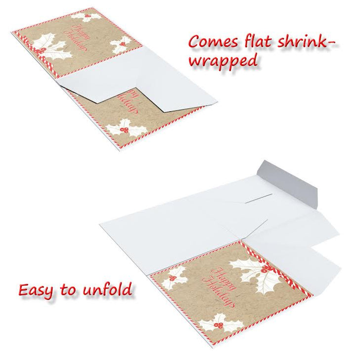 KATI POINSETTIA, CRAFT, 7X7X7 GIFT BOX