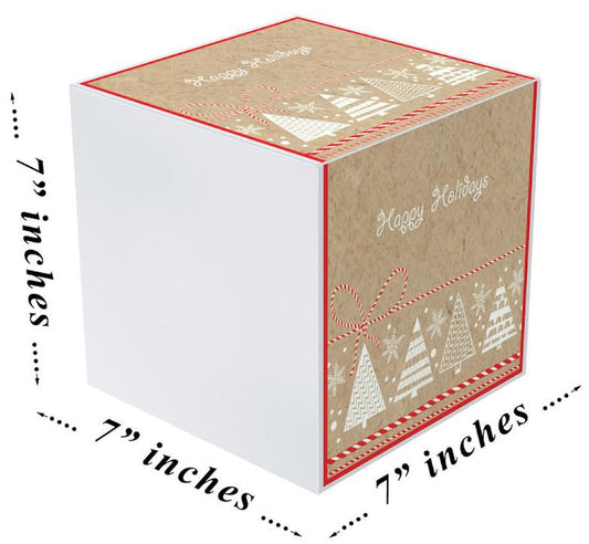 KATI CHRISTMAS TREE, CRAFT, 7X7X7 GIFT BOX