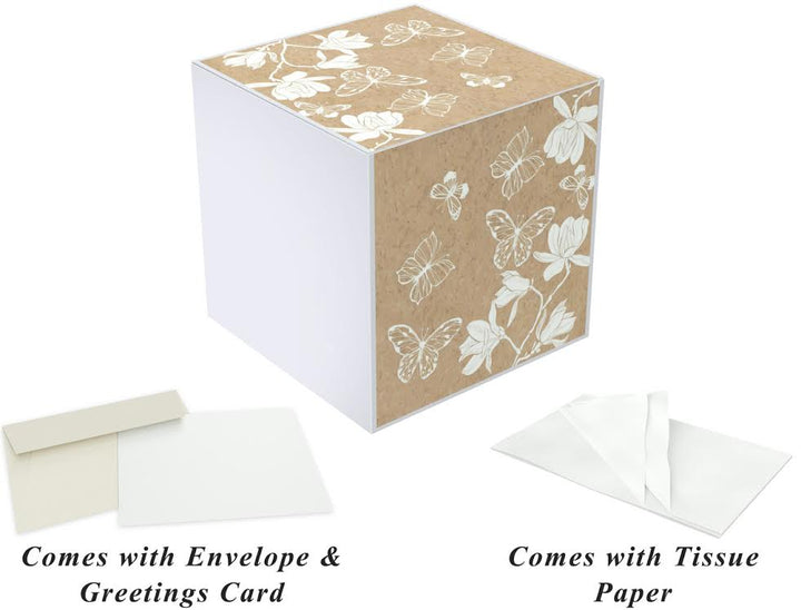 KATI, BUTTERLIES, 7X7X7 GIFT BOX