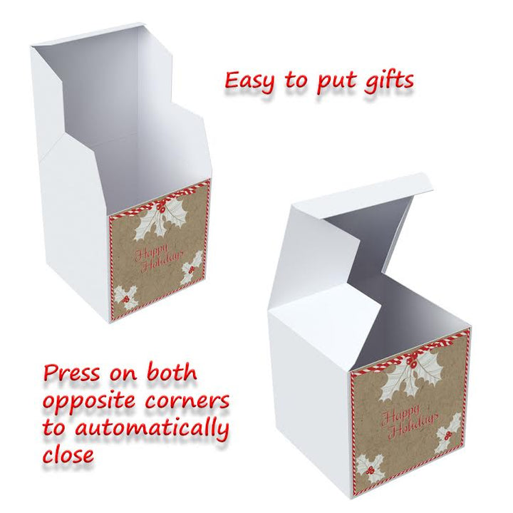 KATI POINSETTIA, CRAFT, 7X7X7 GIFT BOX