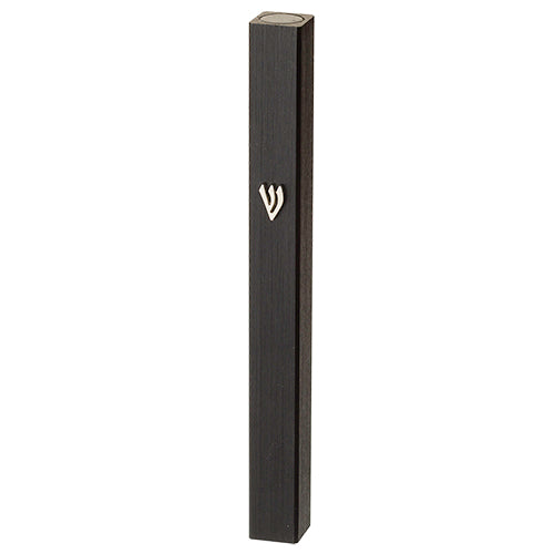 Aluminum Mezuzah 10 Cm- Black