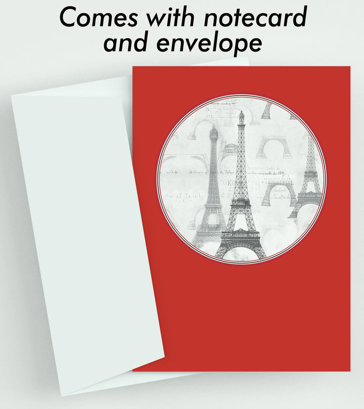 WALL CLOCK , EIFFEL TOWER B&W, 10” ROUND, ASTRA COLLECTION, SILENT NON TICKING
