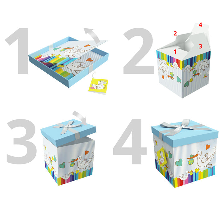 PETIT BEBE BOX 6"X6"X6" GIFT BOX