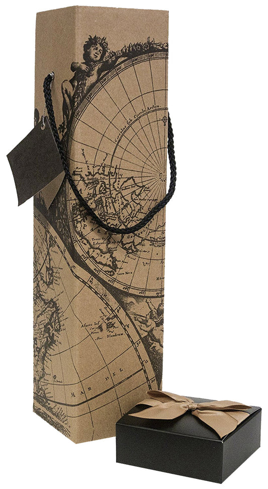 MONTRACHET WORLD MAP WINE BOX