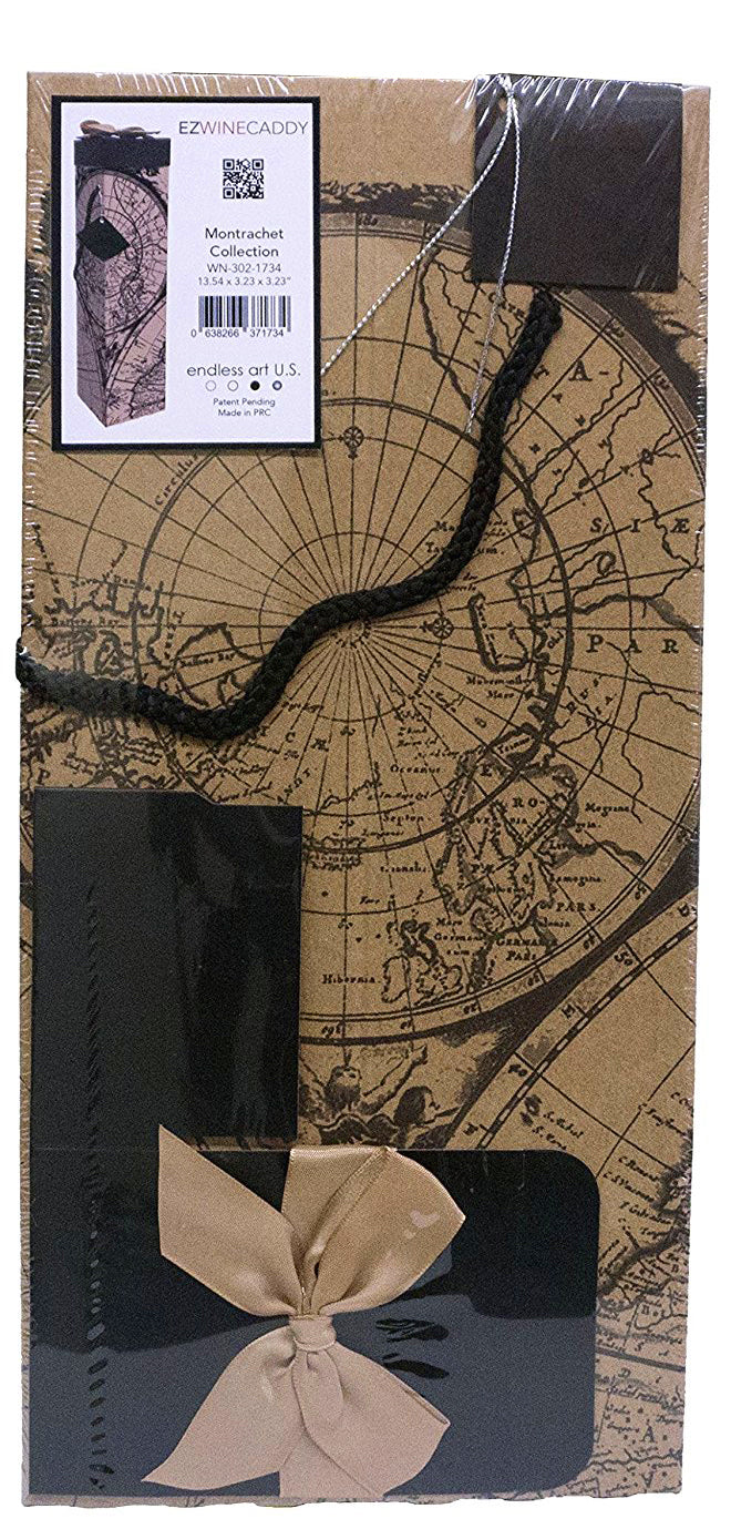 MONTRACHET WORLD MAP WINE BOX