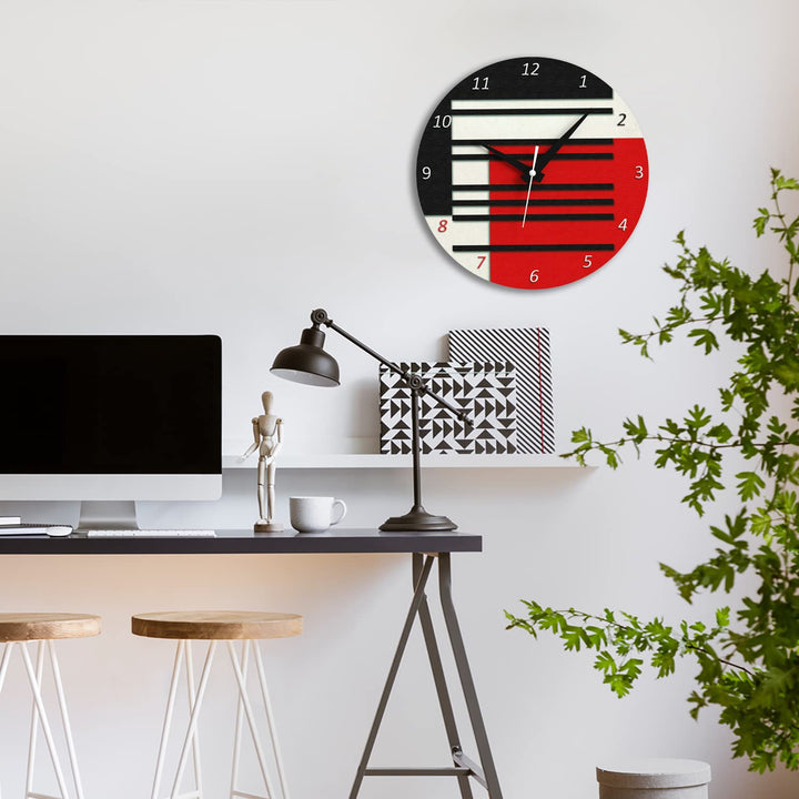 WALL CLOCK , THE GATE, 10” ROUND, ASTRA COLLECTION, SILENT NON TICKING
