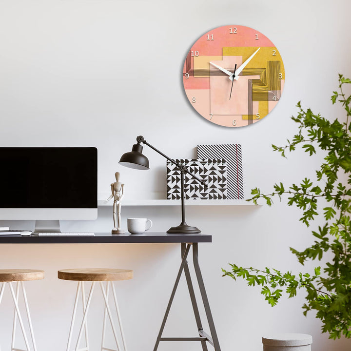 WALL CLOCK , FIRENZE, 10” ROUND, ASTRA COLLECTION, SILENT NON TICKING