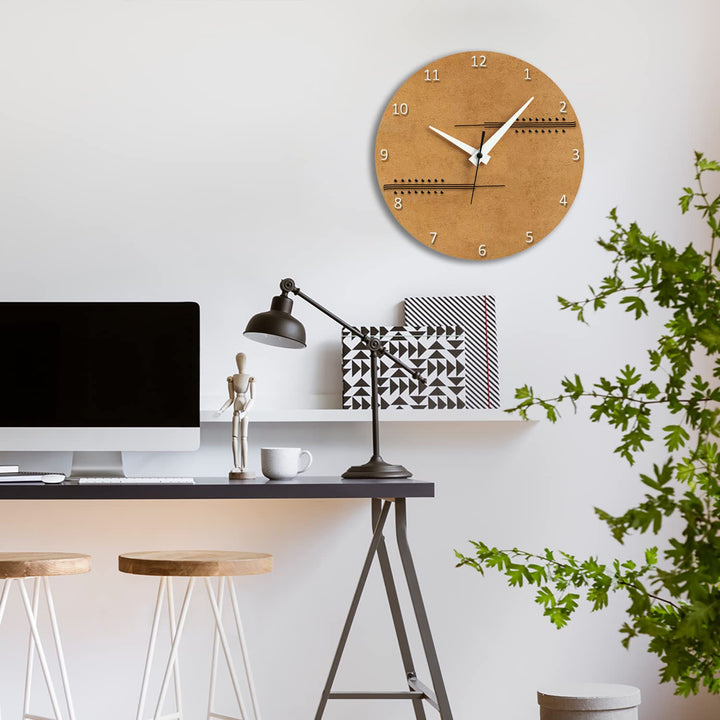 WALL CLOCK, SUNSET, 10” ROUND, ASTRA COLLECTION, SILENT NON TICKING