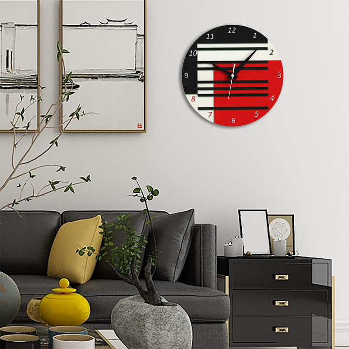 WALL CLOCK , THE GATE, 10” ROUND, ASTRA COLLECTION, SILENT NON TICKING
