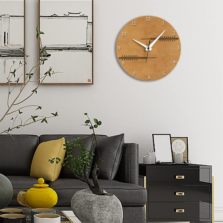 WALL CLOCK, SUNSET, 10” ROUND, ASTRA COLLECTION, SILENT NON TICKING