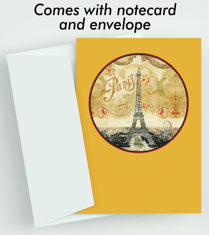 WALL CLOCK , PARIS EIFFEL, 10” ROUND, ASTRA COLLECTION, SILENT NON TICKING