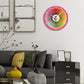 WALL CLOCK, COLOR WHEEL, 10” ROUND, ASTRA COLLECTION, SILENT NON TICKING