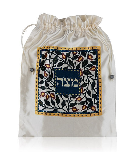 Passover Symbol Afikoman Bag - Colorful Printed Holiday Symbols