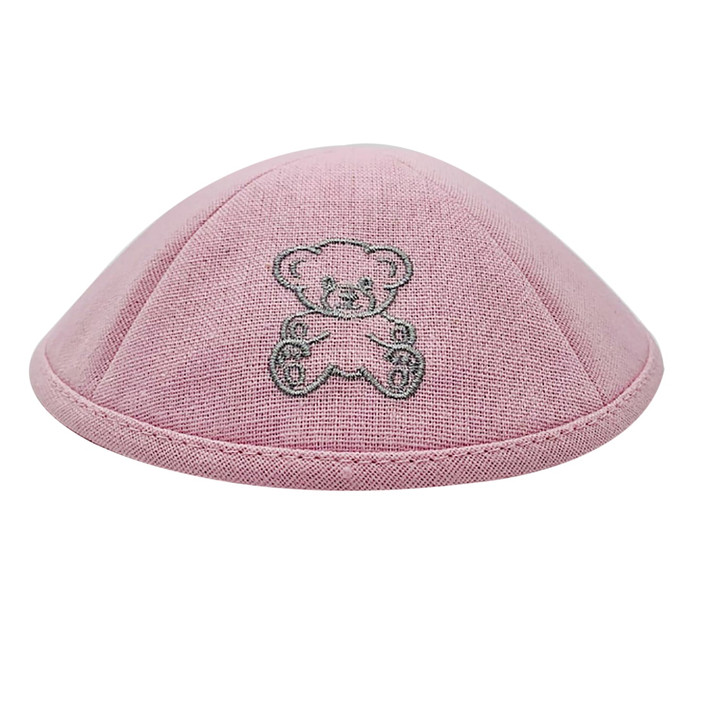 Teddy bear linen kippah