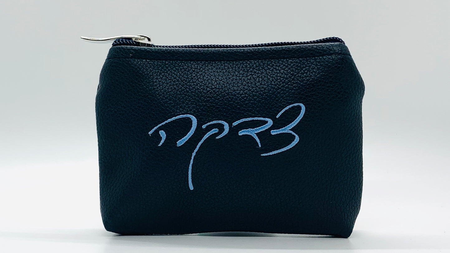 Elegant Fancy Leather or Burlap Tzdaka צדקה Purse 3 x 5"