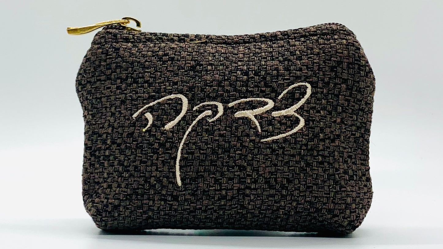 Elegant Fancy Leather or Burlap Tzdaka צדקה Purse 3 x 5"