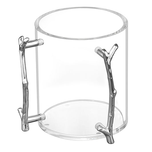 Lucite Wash Cup With Silver Branch Handle