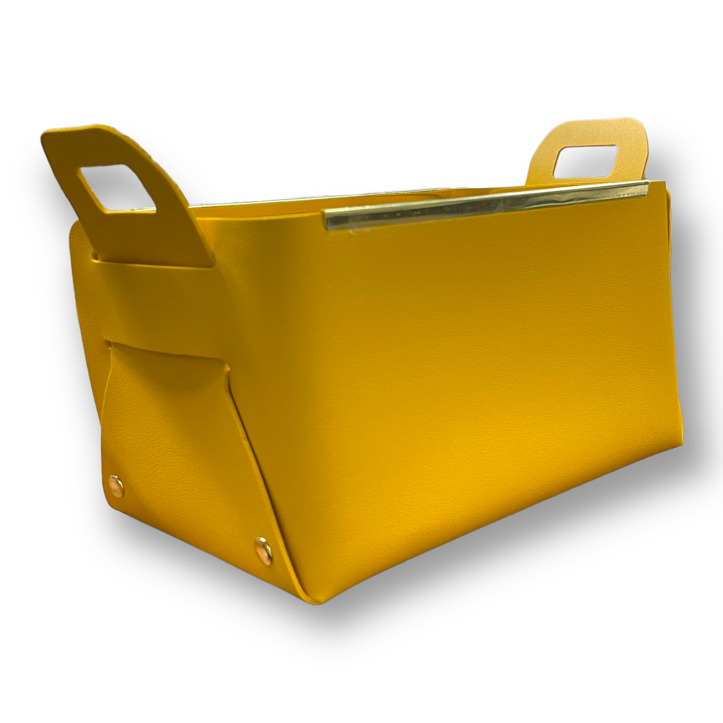 Multi-purpose vinyl/faux leather container 10 x 5 x 5“