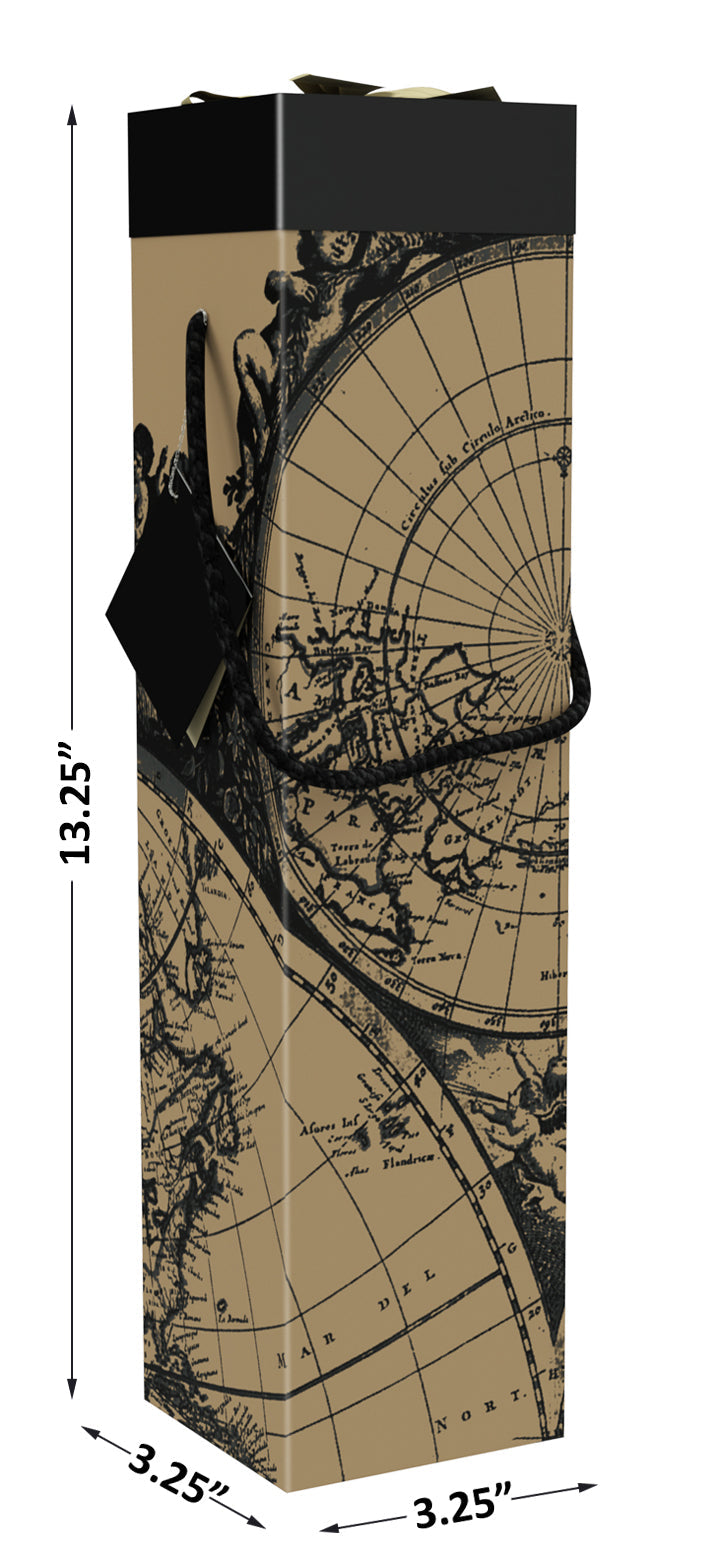 MONTRACHET WORLD MAP WINE BOX