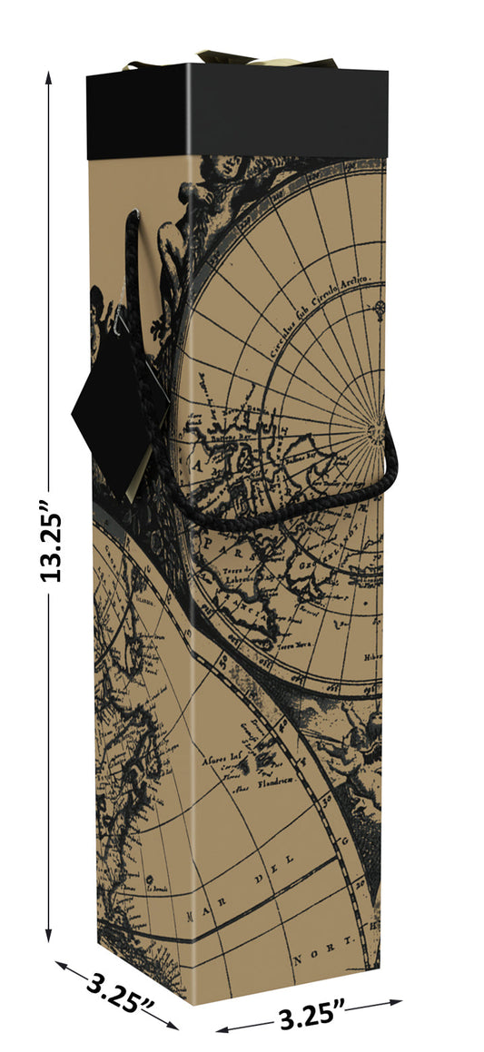 MONTRACHET WORLD MAP WINE BOX