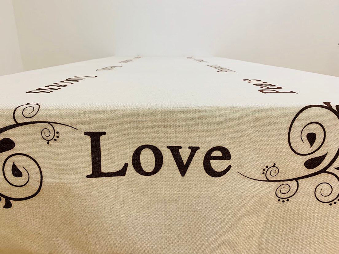 Blessings Tablecloth original design by Broderies de France. - Broderies De France USA
