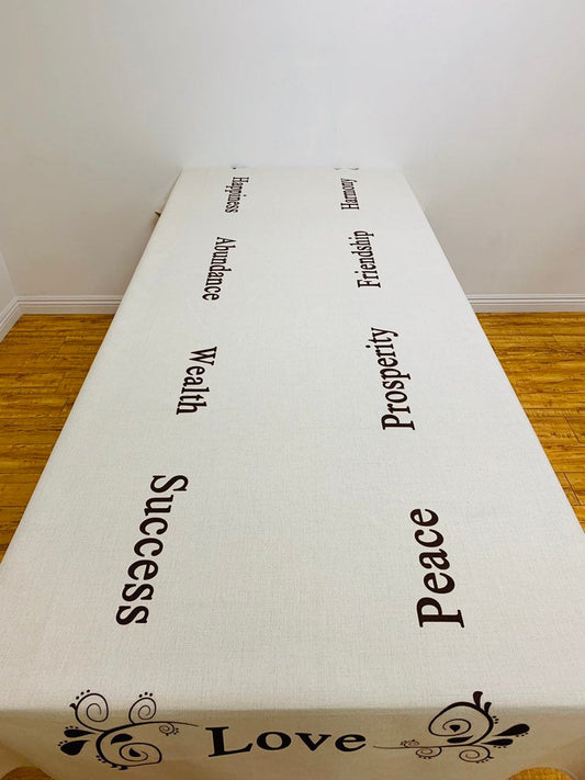 Blessings Tablecloth  original design by Broderies de France. - Broderies De France USA