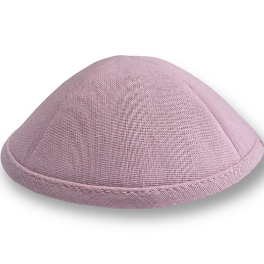 Elegant Linen Yarmulka (Kippah)