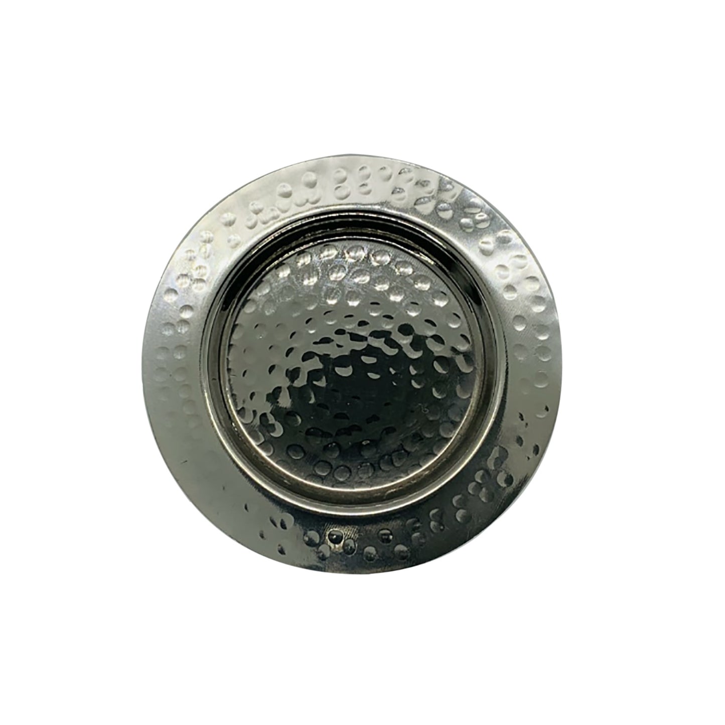 Kiddush Tray Nickel Hammered