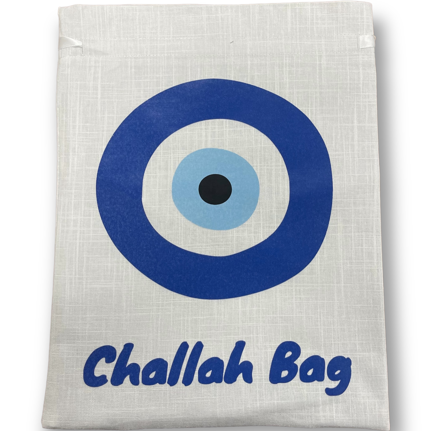 30 x 40cm Printed Linen Challah bag with satin lining and closing