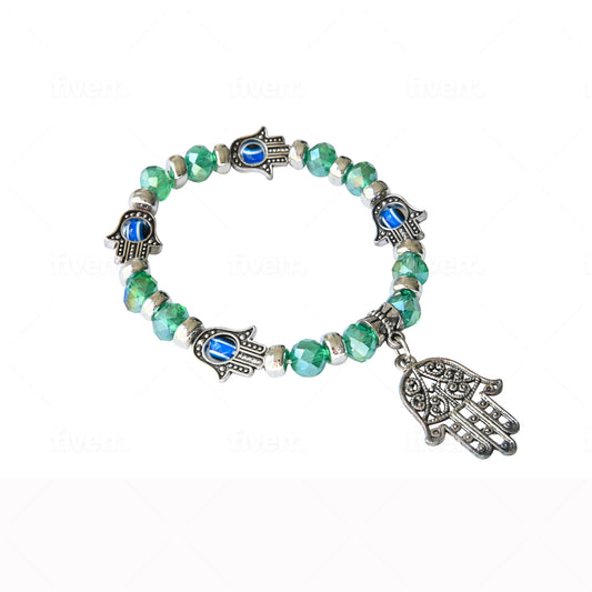 Hamsa evil eye bracelet