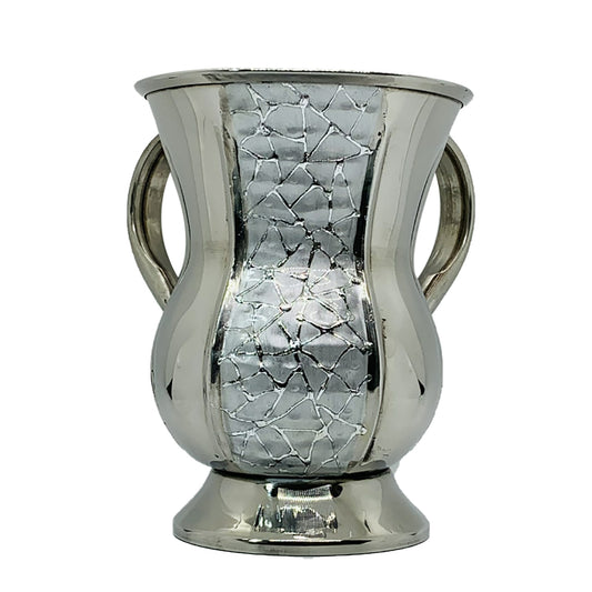 Wash Cup Stainless Silver finish - 6.5"H